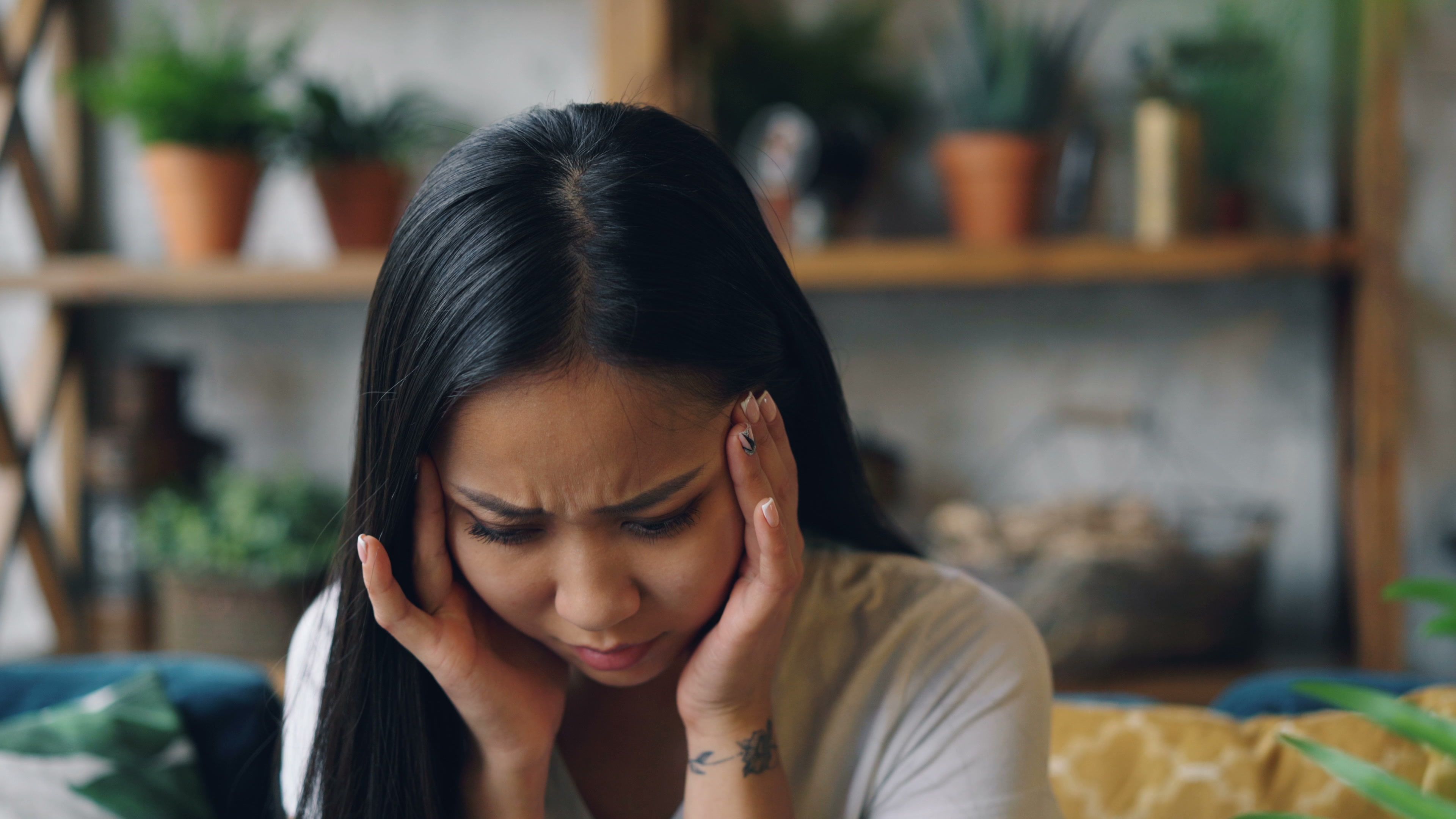 Woman experiencing emotional burnout and loss of interest